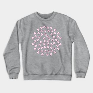 Shamrocks Pink Crewneck Sweatshirt